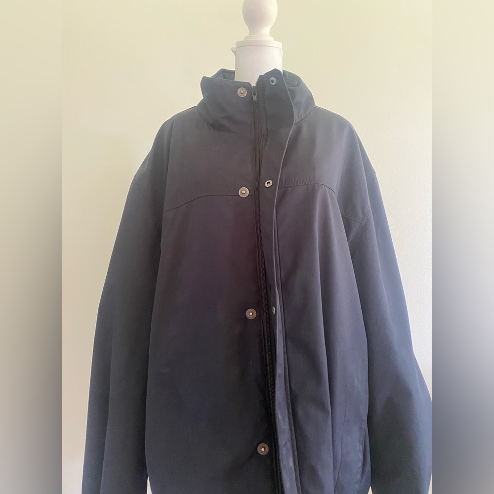 Calvin Klein Mens Medium Black Polyester Jacket Zip Up Double Lined - Picture 4 of 7